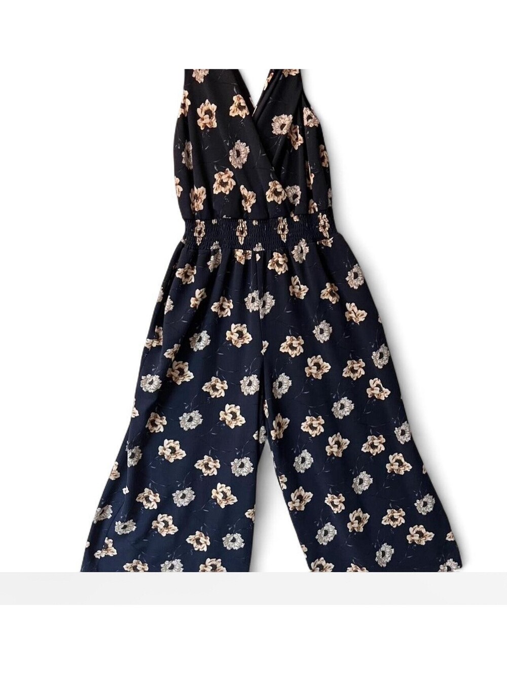 Apt 9 Women’s Large navy Floral Romper Jumpsuit